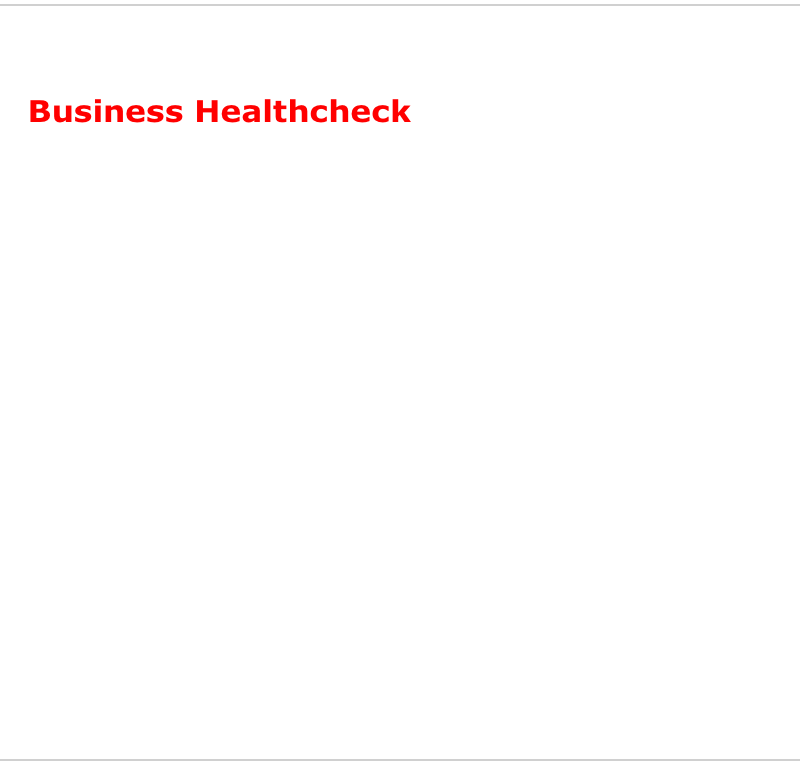 Business Healthcheck

